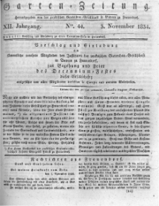 Allgemeine deutsche Garten-Zeitung. 1834.11.03 No.44