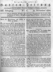 Allgemeine deutsche Garten-Zeitung. 1834.11.24 No.47