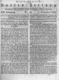 Allgemeine deutsche Garten-Zeitung. 1834.12.03 No.48