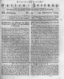 Allgemeine deutsche Garten-Zeitung. 1834.12.10 No.49