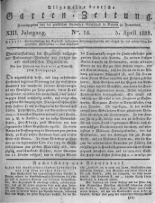 Allgemeine deutsche Garten-Zeitung. 1835.04.05 No.14