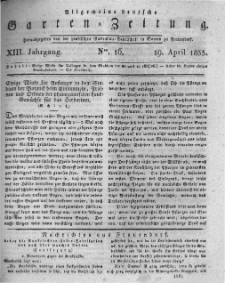 Allgemeine deutsche Garten-Zeitung. 1835.04.19 No.16