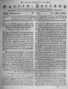 Allgemeine deutsche Garten-Zeitung. 1835.05.10 No.19