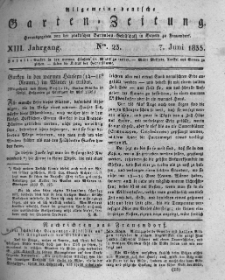 Allgemeine deutsche Garten-Zeitung. 1835.06.07 No.23