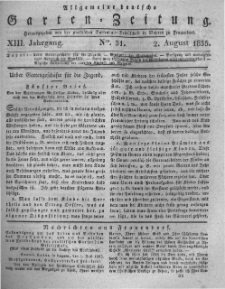 Allgemeine deutsche Garten-Zeitung. 1835.08.02 No.31