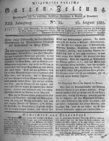 Allgemeine deutsche Garten-Zeitung. 1835.08.16 No.33