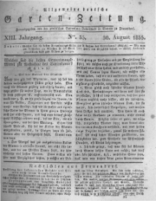 Allgemeine deutsche Garten-Zeitung. 1835.08.30 No.35