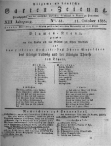 Allgemeine deutsche Garten-Zeitung. 1835.10.11 No.41