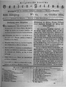 Allgemeine deutsche Garten-Zeitung. 1835.10.18 No.42