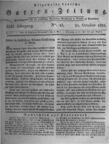 Allgemeine deutsche Garten-Zeitung. 1835.10.25 No.43