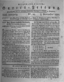 Allgemeine deutsche Garten-Zeitung. 1835.11.02 No.44