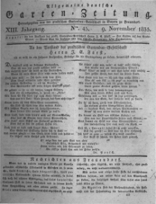 Allgemeine deutsche Garten-Zeitung. 1835.11.09 No.45