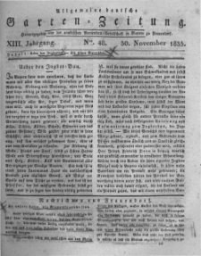 Allgemeine deutsche Garten-Zeitung. 1835.11.30 No.48