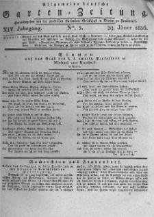 Allgemeine deutsche Garten-Zeitung. 1836.01.29 No.5