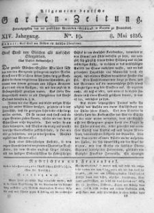 Allgemeine deutsche Garten-Zeitung. 1836.05.08 No.19