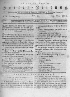 Allgemeine deutsche Garten-Zeitung. 1836.05.29 No.22