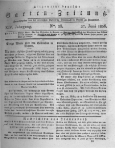 Allgemeine deutsche Garten-Zeitung. 1836.06.27 No.26