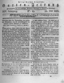 Allgemeine deutsche Garten-Zeitung. 1836.07.20 No.29