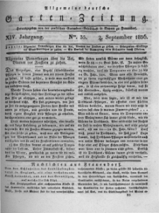 Allgemeine deutsche Garten-Zeitung. 1836.09.02 No.35
