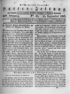 Allgemeine deutsche Garten-Zeitung. 1836.09.23 No.38