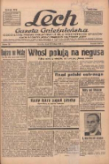 Lech.Gazeta Gnieźnieńska: codzienne pismo polityczne dla wszystkich stan&oacute;w. Dodatki: tygodniowy "Lechita" i powieściowy oraz dwutygodnik "Leszek" 1936.02.12 R.36 Nr35