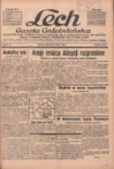 Lech.Gazeta Gnieźnieńska: codzienne pismo polityczne dla wszystkich stanów. Dodatki: tygodniowy "Lechita" i powieściowy oraz dwutygodnik "Leszek" 1936.02.20 R.36 Nr42