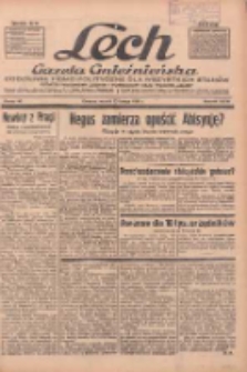 Lech.Gazeta Gnieźnieńska: codzienne pismo polityczne dla wszystkich stan&oacute;w. Dodatki: tygodniowy "Lechita" i powieściowy oraz dwutygodnik "Leszek" 1936.02.25 R.36 Nr46
