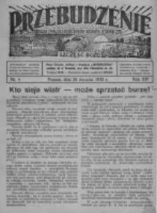 Przebudzenie: organ Związku Robotnik&oacute;w Rolnych i Leśnych ZZP. 1933.01.26 R.15 Nr4