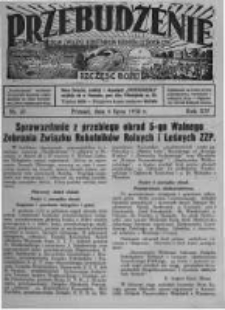 Przebudzenie: organ Związku Robotnik&oacute;w Rolnych i Leśnych ZZP. 1933.07.06 R.15 Nr27