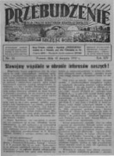 Przebudzenie: organ Związku Robotnik&oacute;w Rolnych i Leśnych ZZP. 1933.08.10 R.15 Nr32