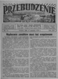 Przebudzenie: organ Związku Robotnik&oacute;w Rolnych i Leśnych ZZP. 1933.08.17 R.15 Nr33