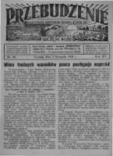 Przebudzenie: organ Związku Robotnik&oacute;w Rolnych i Leśnych ZZP. 1933.11.02 R.15 Nr44