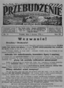 Przebudzenie: organ Związku Robotników Rolnych i Leśnych ZZP. 1934.08.02 R.16 Nr31