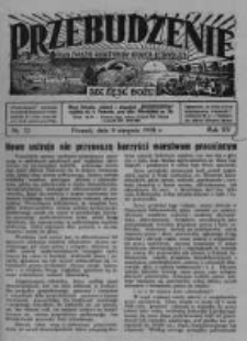 Przebudzenie: organ Związku Robotników Rolnych i Leśnych ZZP. 1934.08.09 R.16 Nr32