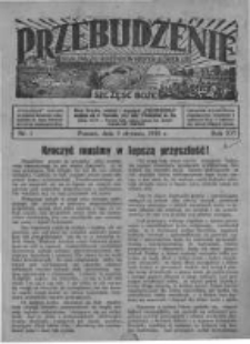 Przebudzenie: organ Związku Robotnik&oacute;w Rolnych i Leśnych ZZP. 1935.01.03 R.17 Nr1