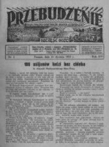 Przebudzenie: organ Związku Robotnik&oacute;w Rolnych i Leśnych ZZP. 1935.01.24 R.17 Nr4