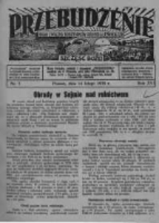 Przebudzenie: organ Związku Robotnik&oacute;w Rolnych i Leśnych ZZP. 1935.02.14 R.17 Nr7