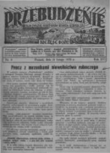 Przebudzenie: organ Związku Robotnik&oacute;w Rolnych i Leśnych ZZP. 1935.02.21 R.17 Nr8
