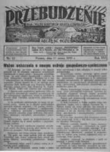 Przebudzenie: organ Związku Robotników Rolnych i Leśnych ZZP. 1935.03.21 R.17 Nr12