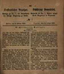 Oeffentlicher Anzeiger. 1853.02.15 Nro.7