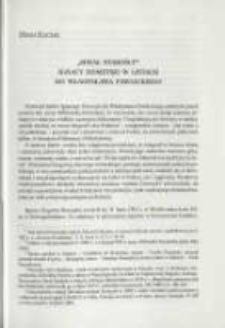 "Ideał starości" Ignacego Domeyko w listach do Władysława Pawlickiego. Pamiętnik Biblioteki K&oacute;rnickiej Z. 27.