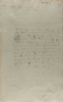 Jan Karol Chodkiewicz do kr&oacute;la Zygmunta III, z obozu 18.07.1603