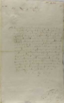 Jan Karol Chodkiewicz do kr&oacute;la Zygmunta III, z obozu 19.07.1603