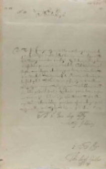 Jan Karol Chodkiewicz do kr&oacute;la Zygmunta III, z obozu 20.07.1603