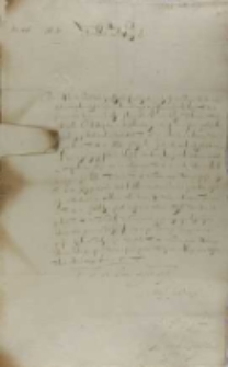 Jan Karol Chodkiewicz do kr&oacute;la Zygmunta III, z obozu 31.08.1603