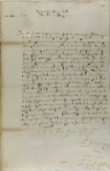 Jan Karol Chodkiewicz do kr&oacute;la Zygmunta III, Ryga 04.06.1604