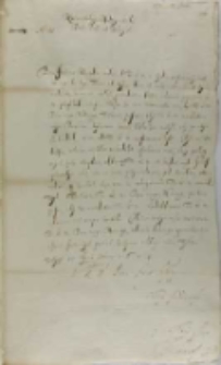 Jan Karol Chodkiewicz do kr&oacute;la Zygmunta III, Ryga 17.06.1604