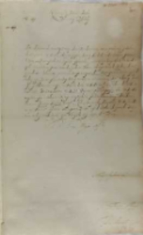 Jan Karol Chodkiewicz do kr&oacute;la Zygmunta III, Hiberpola 29.09.1604