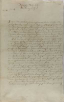 Jan Karol Chodkiewicz do króla Zygmunta III, Dorpat 31.10.1604