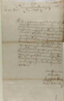 Leo Sapieha Burgrabio Proconsulibus Consulibusque Ciuitatis Rigensis, Brześć 13.05.1620